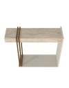 Consolle Ingresso Desca Travertino e Cashmere – Design Moderno Salvaspazio