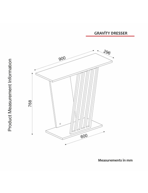 Consolle ingresso Gravity Effetto Marmo Nero con Struttura Nera e Dettagli Oro