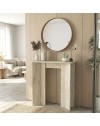 Consolle ingresso Mara Travertino con Gambe Geometriche – Design Moderno