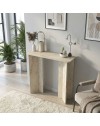 Consolle ingresso Mara Travertino con Gambe Geometriche – Design Moderno