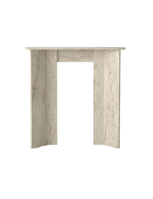 Consolle ingresso Mara Travertino con Gambe Geometriche – Design Moderno