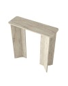 Consolle ingresso Mara Travertino con Gambe Geometriche – Design Moderno