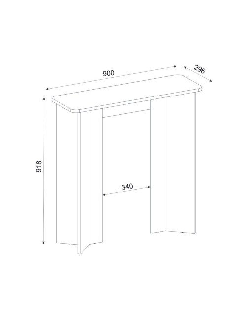 Consolle ingresso Mara Travertino con Gambe Geometriche – Design Moderno
