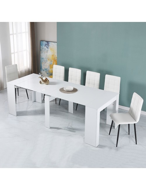 Consolle Allungabile Ofelia 90x50x75h colore bianco Veriaffari.it