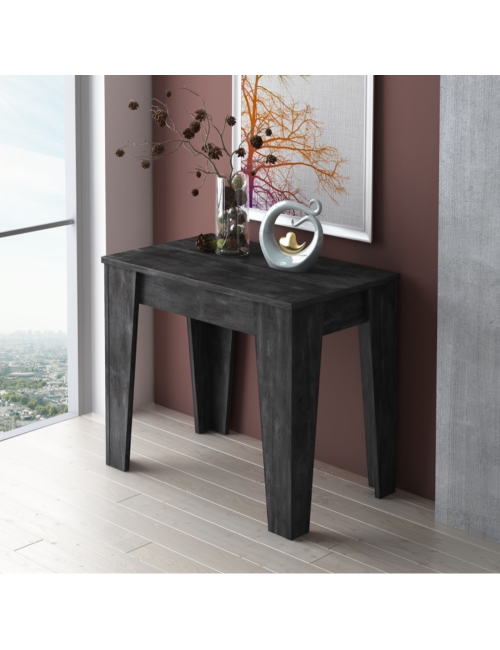 Consolle allungabile Petra 90x53,6x75,2H cm colore grigio cemento