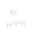 Consolle allungabile Petra 90x53,6x75,2H cm colore grigio cemento