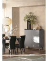 Madia alta 2 ante Polan 121x42x126h colore ardesia piombo