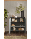 Madia alta 2 ante Polan 121x42x126h colore ardesia piombo