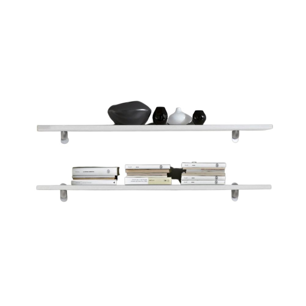 Coppia mensole bianco frassinato 120x23x2,2h LAMILMEN120BF