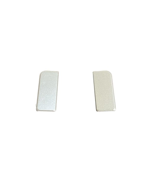 Coppia tappi 25 mm in alluminio per alzatina da cucina
