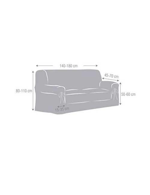 Copridivano Universale Beige Levante 140-180 con Lacci Offerta