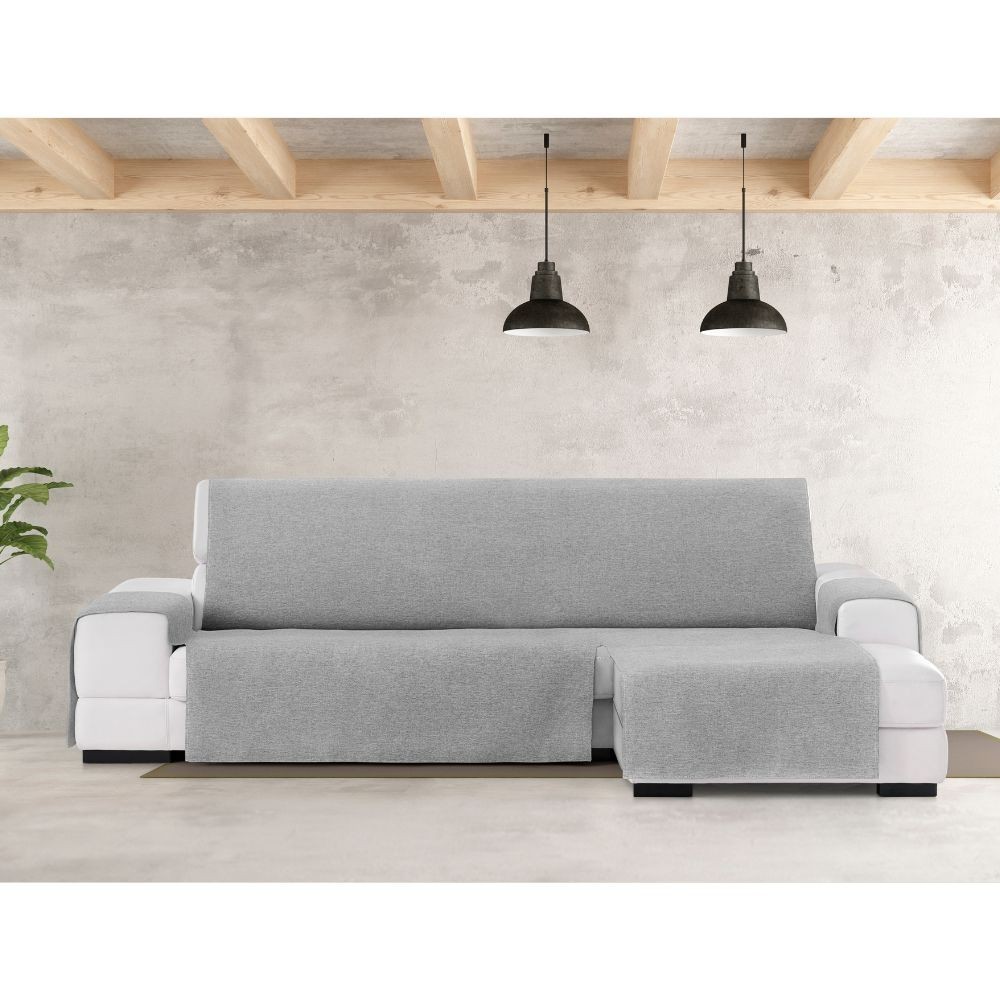 Copridivano penisola destra grigio tessuto jacquard Valeria 290