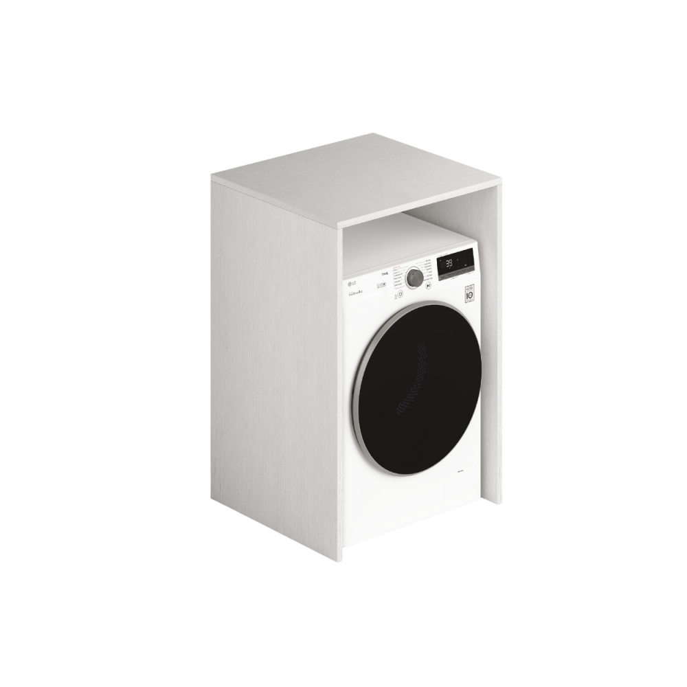 Copriasciugatrice in legno 71x65x105 colore bianco frassinato
