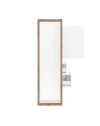 Credenza alta L120XP40XH140 New Denver51 colore bianco e rovere