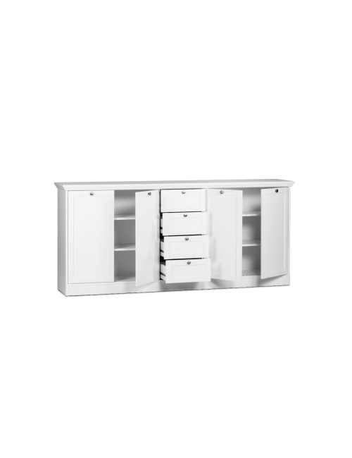 Credenza Landwood 52 Bianca 4 Ante e 4 Cassetti Prezzo