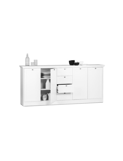 Credenza Landwood 52 Bianca 4 Ante e 4 Cassetti Prezzo