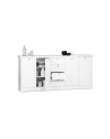 Credenza Landwood 52 colore bianco 4 ante e 4 cassetti