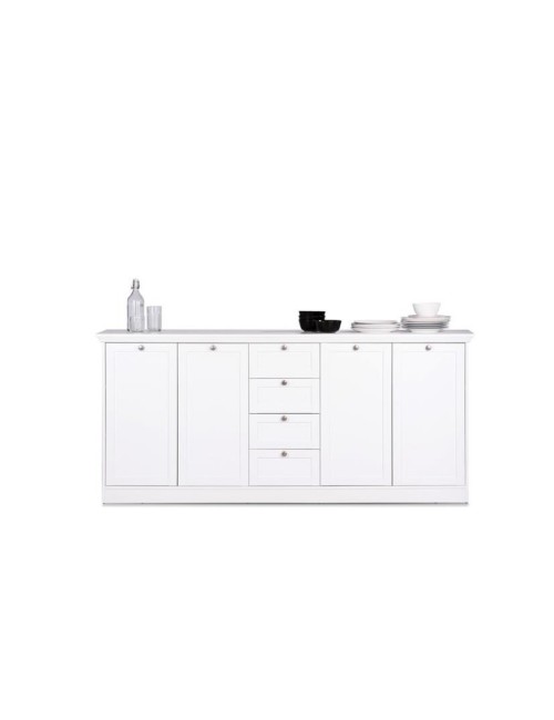 Credenza Landwood 52 Bianca 4 Ante e 4 Cassetti Prezzo