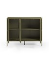 Credenza Fayna in metallo con 3 ante 121x40x90H Design industriale