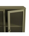 Credenza Fayna in metallo con 3 ante 121x40x90H Design industriale