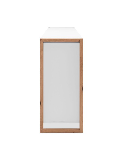 Credenza New Denver3 con 3 cassetti e 3 ante bianco e rovere 160x40x88H