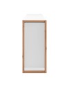 Credenza New Denver3 con 3 cassetti e 3 ante bianco e rovere 160x40x88H