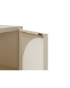 Credenza in metallo Tayra con 4 ante reticolate crema 160x40x90H – Stile moderno e anima industrial