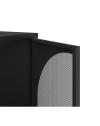 Credenza in metallo Tayra con 4 ante reticolate nero 160x40x90H – Stile moderno e anima industrial