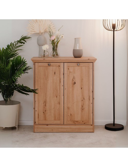 Madia 2 ante rovere anticato Timber01A 80x35x90H Il fascino del legno naturale nella tua casa