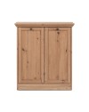 Madia 2 ante rovere anticato Timber01A 80x35x90H Il fascino del legno naturale nella tua casa