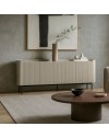 Credenza Willa18924 4 ante effetto cannettato colore crema 200x40x80H – Eleganza e capienza