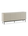 Credenza Willa18924 4 ante effetto cannettato colore crema 200x40x80H – Eleganza e capienza