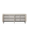 Credenza Willa18924 4 ante effetto cannettato colore crema 200x40x80H – Eleganza e capienza