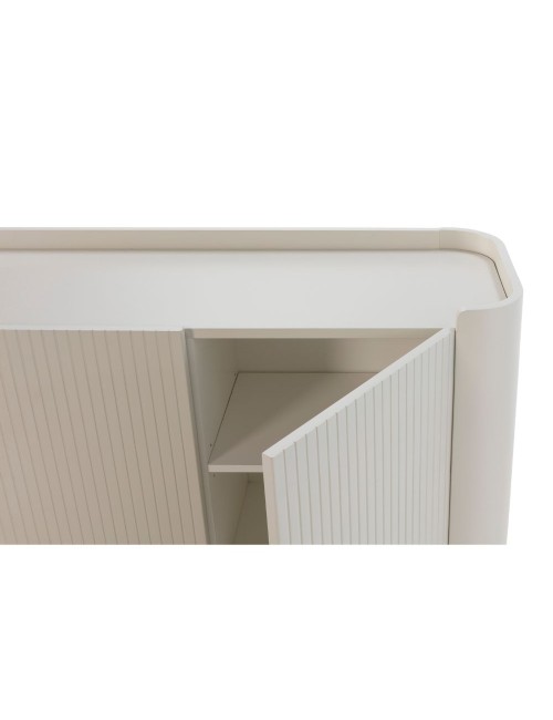 Credenza Willa18924 4 ante effetto cannettato colore crema 200x40x80H – Eleganza e capienza