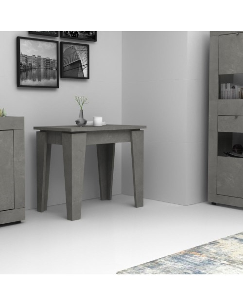 Consolle allungabile Natron 50x90 cm colore cemento