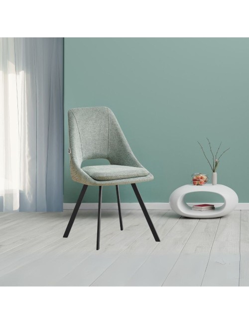 Sedia con Cuscino Imbottito Tessuto Verde Blauss Prezzo