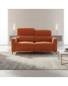Divano recliner Luxora 2 posti elettrico in tessuto aragosta 174 cm
