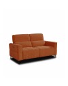 Divano recliner Luxora 2 posti elettrico in tessuto aragosta 174 cm