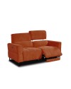 Divano recliner Luxora 2 posti elettrico in tessuto aragosta 174 cm