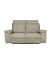 Divano 2 posti 2 recliner manuali Milano colore cappuccino