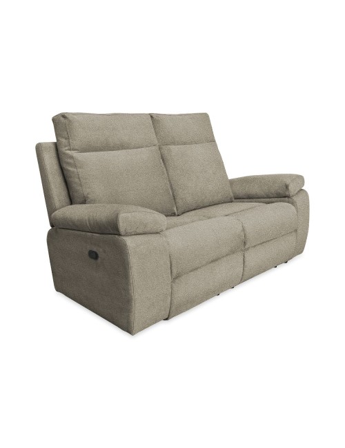 Divano 2 posti 2 recliner manuali Milano colore cappuccino