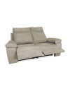 Divano 2 posti 2 recliner manuali Milano colore cappuccino