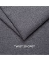 Divano Chicago 2 posti reclinabile colore grigio Twist 20