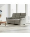 Divano recliner Softwave 3 posti elettrico in tessuto grigio 186 cm