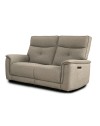Divano recliner Elysio 3 posti elettrico in tessuto sabbia 198 cm