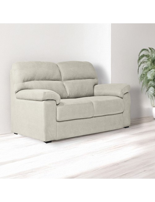 Divano 2 Posti in Tessuto Idrorepellente Colore Beige Alenda Prezzo