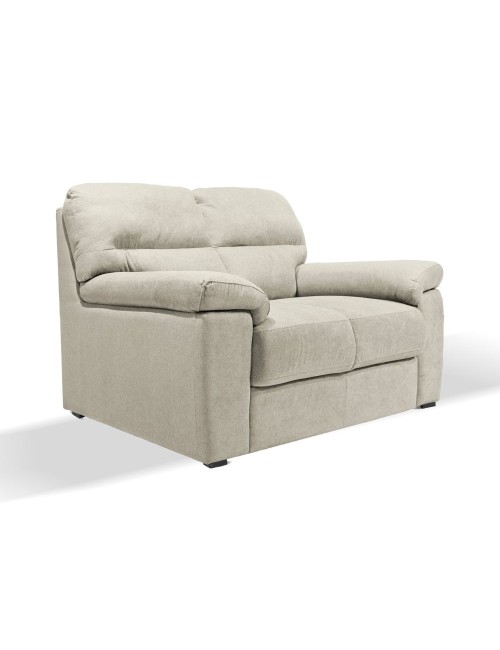 Divano 2 Posti in Tessuto Idrorepellente Colore Beige Alenda Prezzo