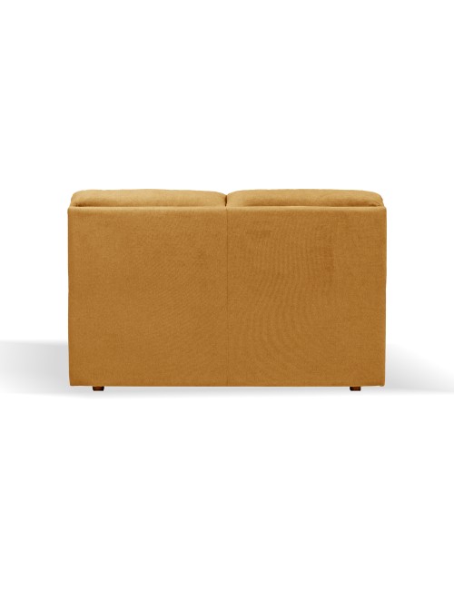 Divano 2 posti Alenda tessuto Roma15 colore senape 160x98x92h