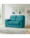 Divano 2 posti Alenda tessuto Roma colore verde acqua 160x98x92h