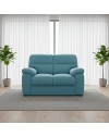 Divano 2 posti Alenda tessuto Roma colore verde acqua 160x98x92h